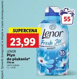 Lidl Płyn do płukania fresh wind Lenor Fresh Air Effect oferta