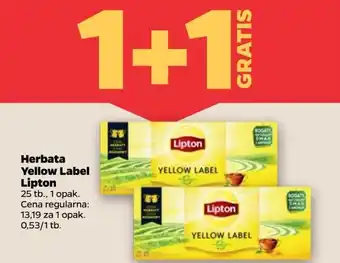 Netto Herbata Lipton Yellow Label Tea oferta