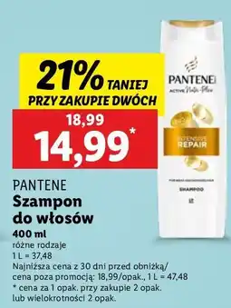 Lidl Szampon intensive repair Pantene Pro-V oferta