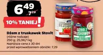 Netto Dżem truskawkowy bez dodatku cukru Stovit oferta