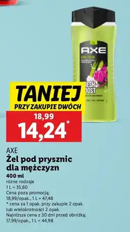 Lidl Żel pod prysznic Axe Epic Fresh oferta