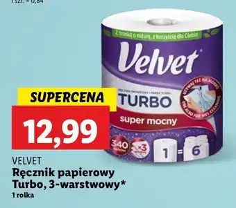 Lidl Ręcznik papierowy Velvet Turbo oferta