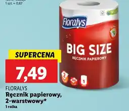 Lidl Ręcznik papierowy Floralys oferta