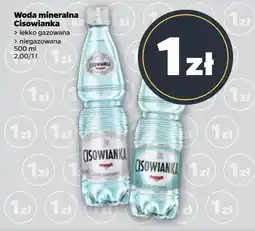 Netto Woda lekko gazowana Cisowianka oferta