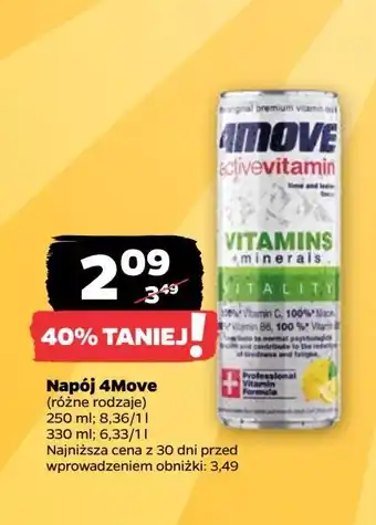 Netto Napój witaminy + minerały 4Move Active Vitamin oferta