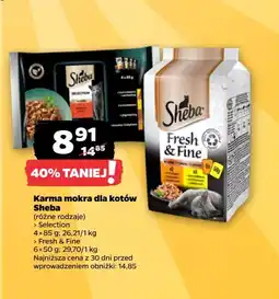 Netto Karma dla kota z wołowiną w sosie Sheba Selection oferta