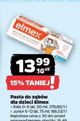 Netto Pasta do zębów 6-12 lat Elmex Junior oferta