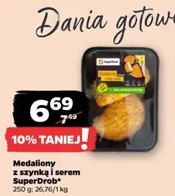 Netto Medaliony drobiowe z szynką i nadzieniem serowym Superdrob oferta