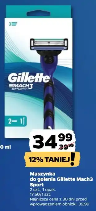 Netto Maszynki do golenia Gillette Mach3 Sport oferta