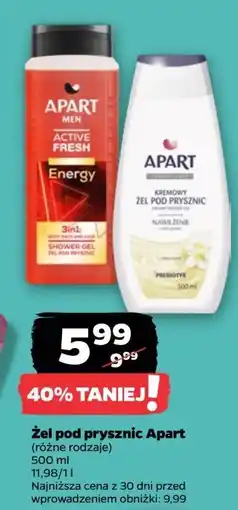 Netto Żel pod prysznic jaśmin + prebiotyk Apart Creamy Care oferta