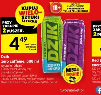 Twój Market Dzik Zero Caffeine oferta