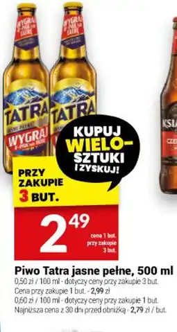 Twój Market Piwo Tatra jasne pełne oferta