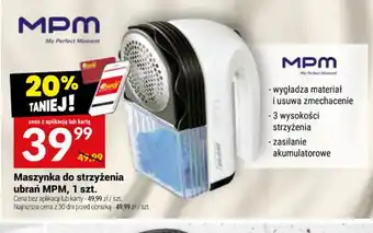 Twój Market Maszynka do strzyżenia ubrań MPM oferta