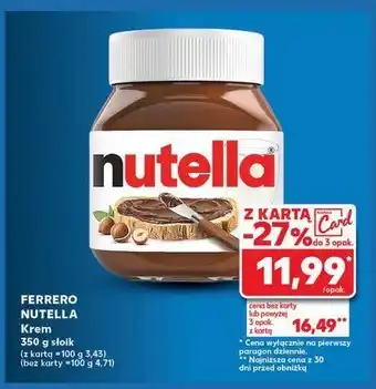 Kaufland Krem czekoladowo-orzechowy Nutella oferta