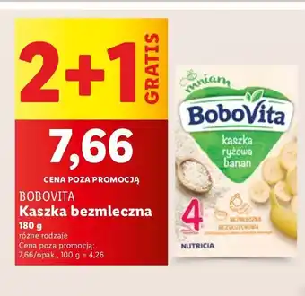 Lidl Kaszka ryżowa bananowa Bobovita oferta