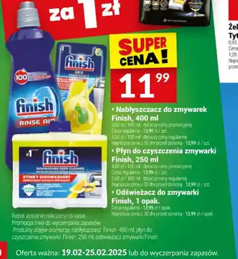 Twój Market FinishNabłyszczacz do zmywarek, Płyn do czyszczenia zmywarki, Odświeżacz do zmywarki oferta