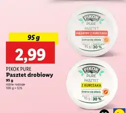 Lidl Pasztet z kurczaka pikantny Pikok pure oferta