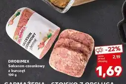 Kaufland Salceson czosnkowy Drobimex oferta