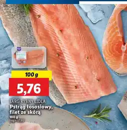 Lidl Pstrąg łososiowy filet ze skórą Rybny targ lidla oferta