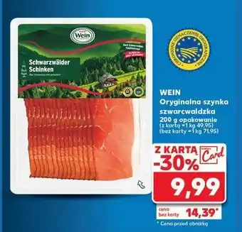 Kaufland Szynka szwarzwaldzka Wein oferta