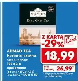 Kaufland Herbata ekspresowa z zawieszką Ahmad tea london earl grey oferta