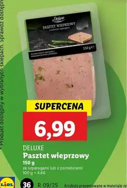 Lidl Pasztet wieprzowy ze szparagami Deluxe oferta