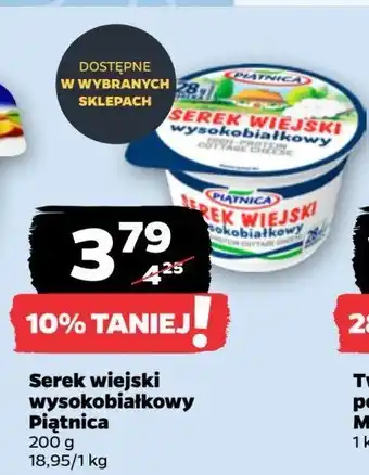 Netto Serek wiejski wysokobiałkowy Piątnica serek wiejski oferta