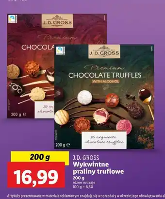 Lidl Trufle bez alkoholu J.d.gross oferta