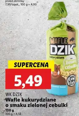 Lidl Wafle kukurydziane zielona cebulka Dzik oferta