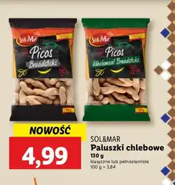 Lidl Paluszki chlebowe klasyczne Sol&mar oferta