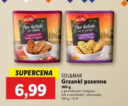 Lidl Grzanki pszenne z czosnkiem i natką pietruszki Sol&mar oferta