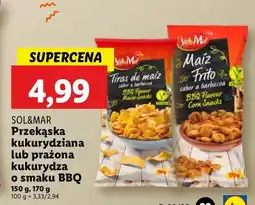 Lidl Chipsy kukurydziane bbq Sol&mar oferta