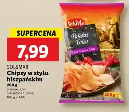 Lidl Chipsy w stylu hiszpańskim pikantne chili Sol&mar oferta