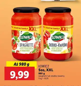 Lidl Sos spaghetti Łowicz oferta