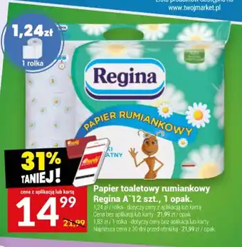 Twój Market Papier toaletowy rumiankowy Regina A oferta