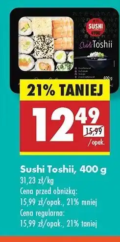 Biedronka Sushi toshii Sushi 4you oferta