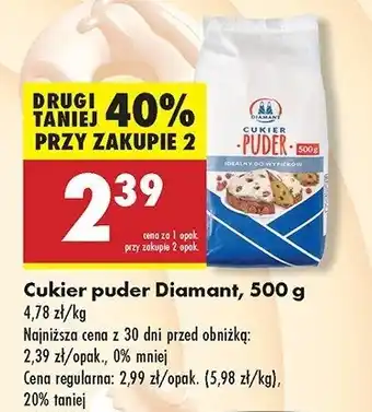 Biedronka Cukier puder Diamant Diamant polska oferta