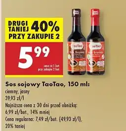 Biedronka Sos sojowy Tao tao oferta