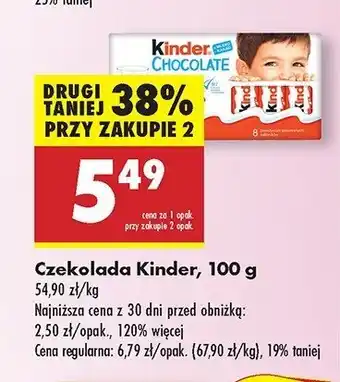 Biedronka Czekoladki Kinder chocolate oferta