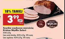 Biedronka Szynka wędzona czereśnią Kraina wędlin select oferta