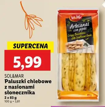 Lidl Paluszki chlebowe Sol&Mar oferta