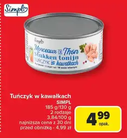 Carrefour Tuńczyk w kawałkach Simpl oferta