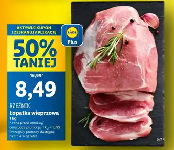 Lidl Łopatka wieprzowa Rzeźnik oferta