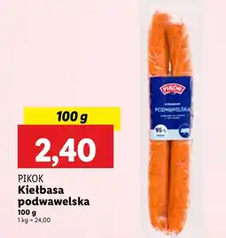 Lidl Kiełbasa podwawelska oferta