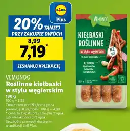 Lidl Kiełbaski roślinne oferta