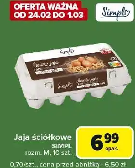 Carrefour Express Jaja ściółkowe kl.m Simpl oferta