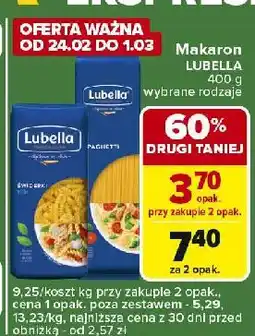 Carrefour Express Makaron spaghetti Lubella oferta