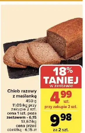 Carrefour Chleb razowy z maślanką oferta