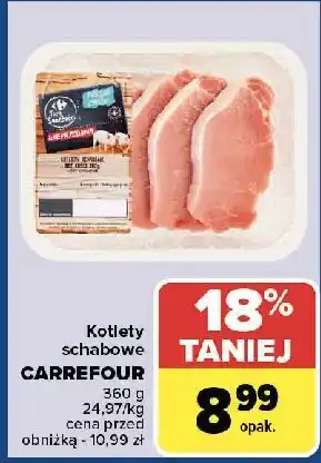 Carrefour Kotlety schabowe wieprzowe bez kości Carrefour Targ Świeżości oferta