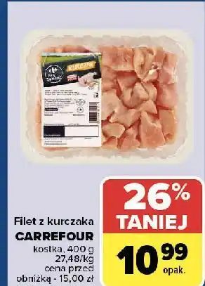 Carrefour Filet z piersi kurczaka kostka Carrefour Targ Świeżości oferta